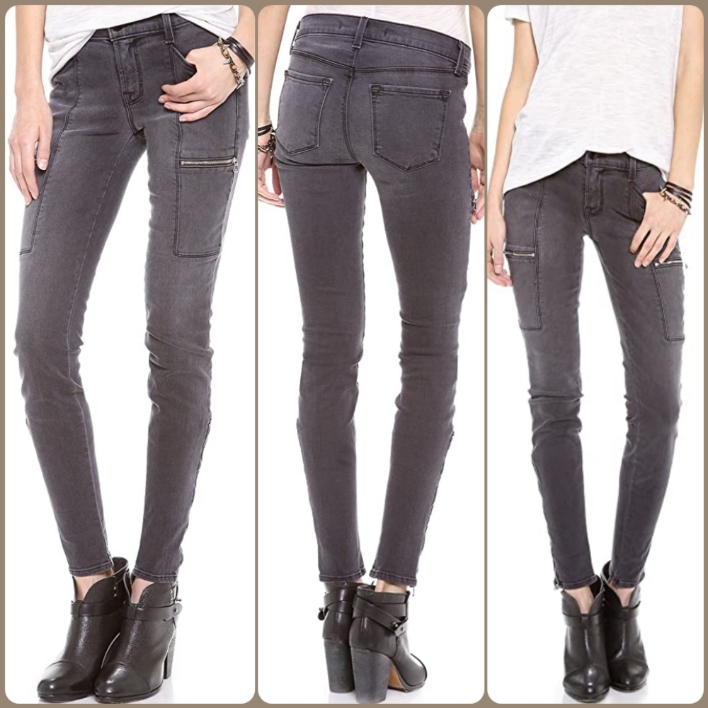J Brand Kassidy Moto Zipper Jeans 24